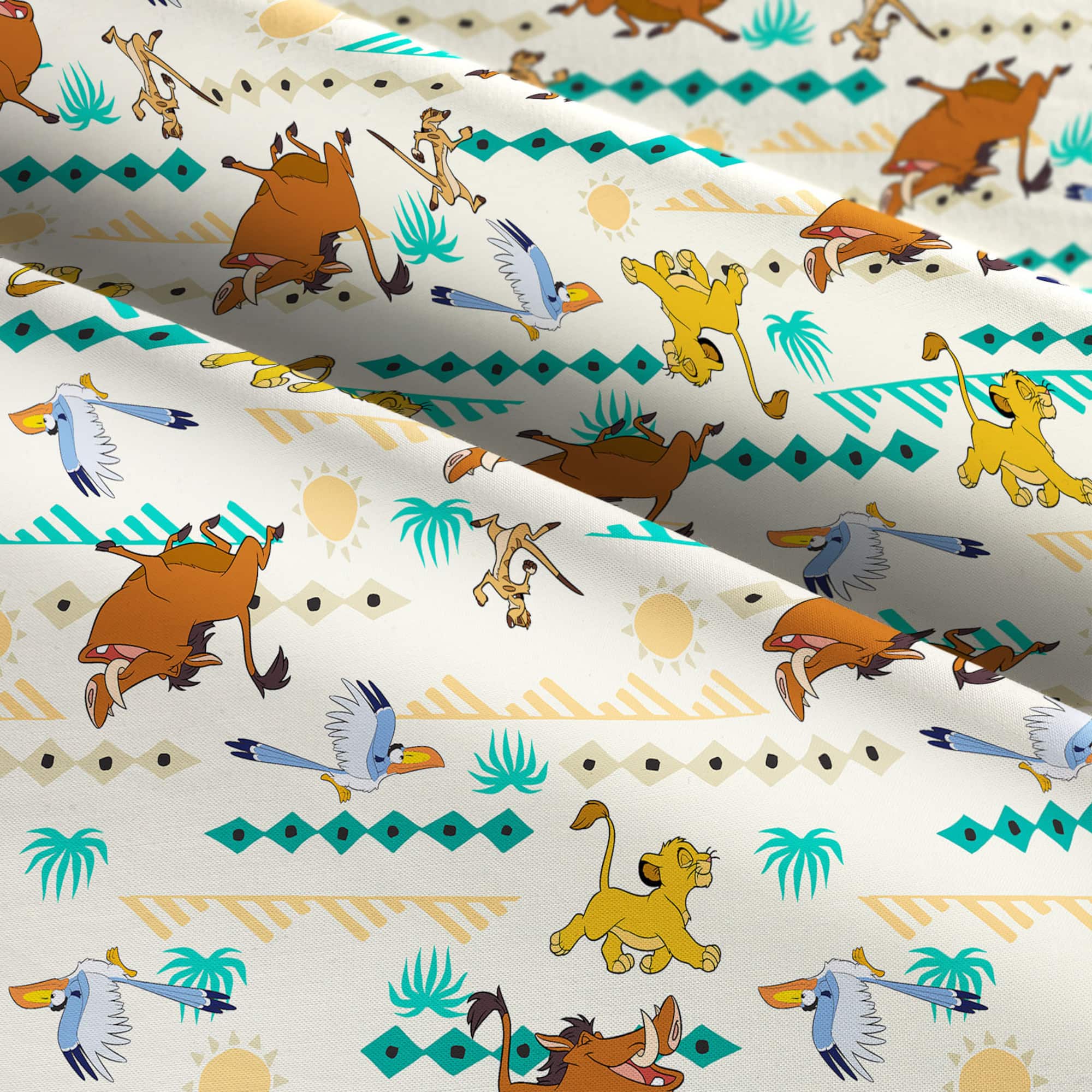 Disney® The Lion King Simba Geometric Cotton Fabric